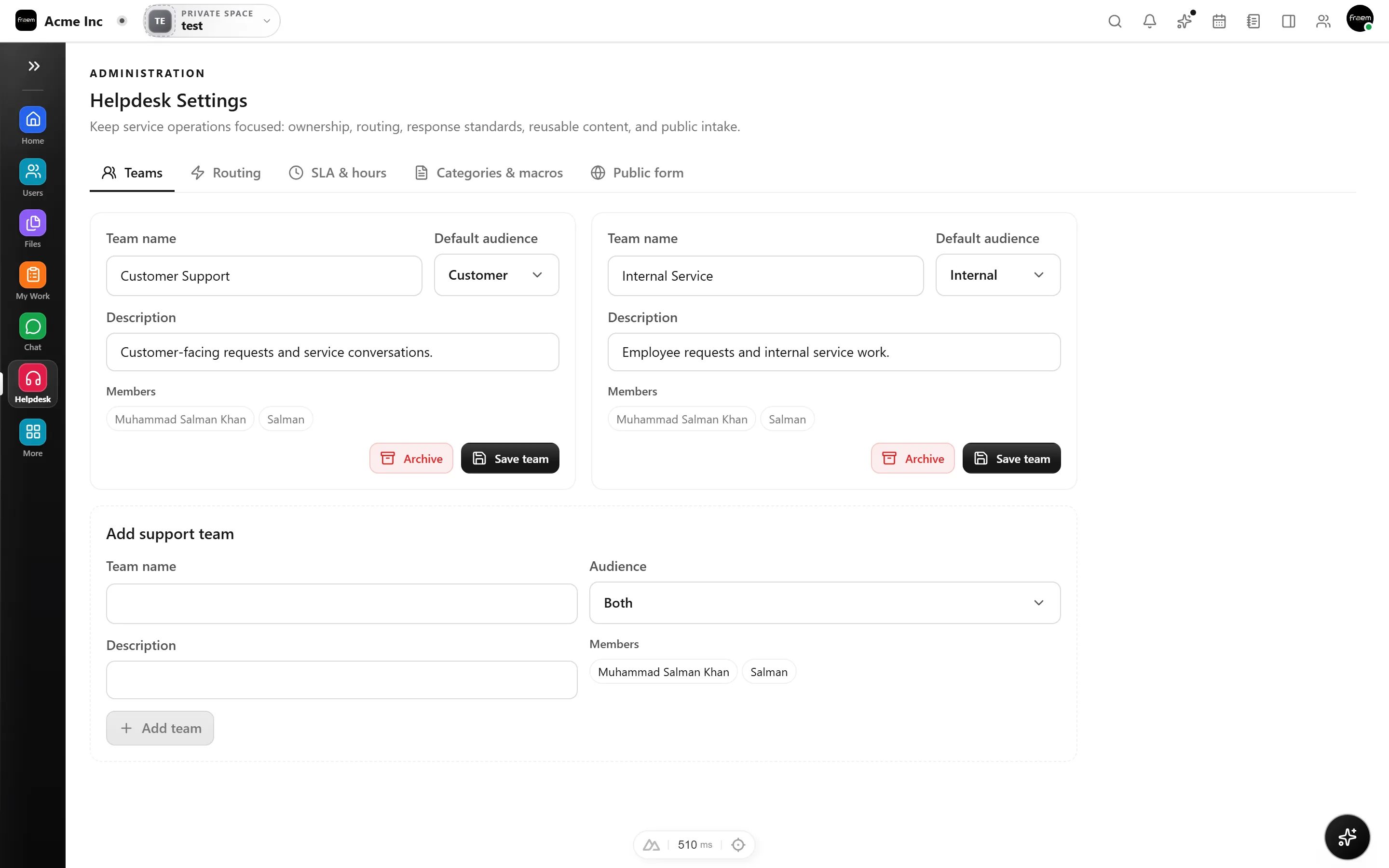 Rowsh form builder with fields, conditional logic, and a public form preview