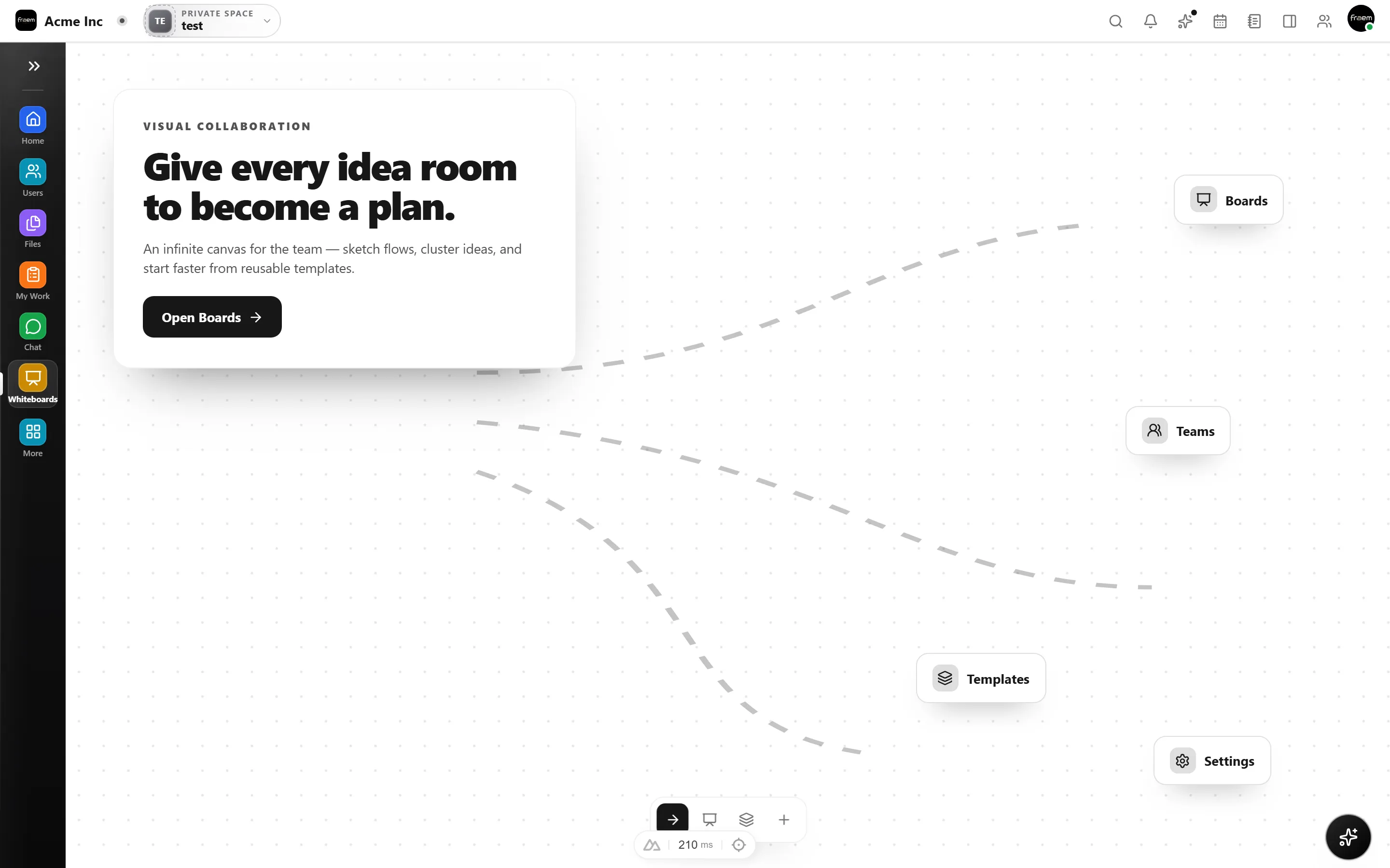 Whiteboard version history in Rowsh
